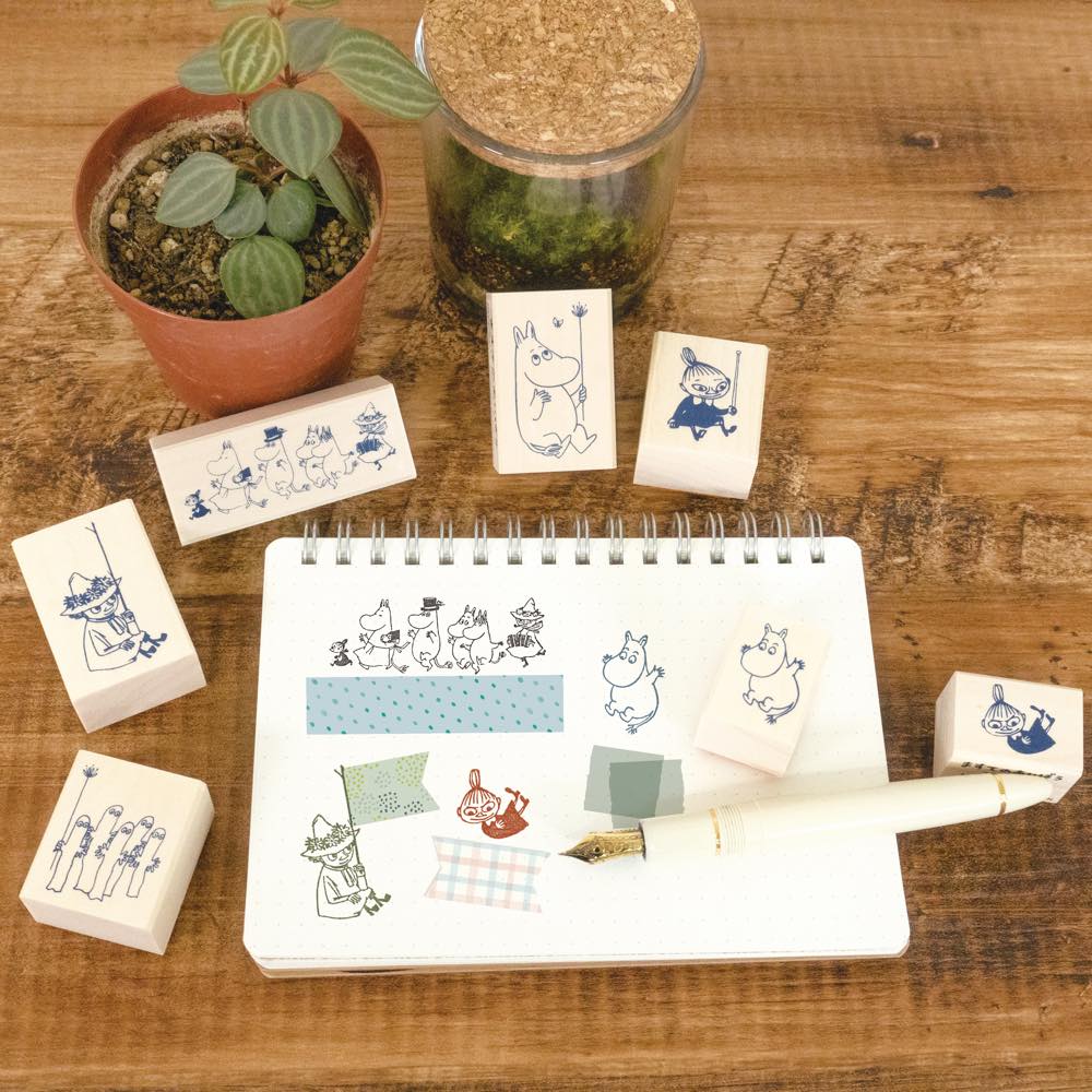 Moomin Rubber Stamps - Washi Tape Friends