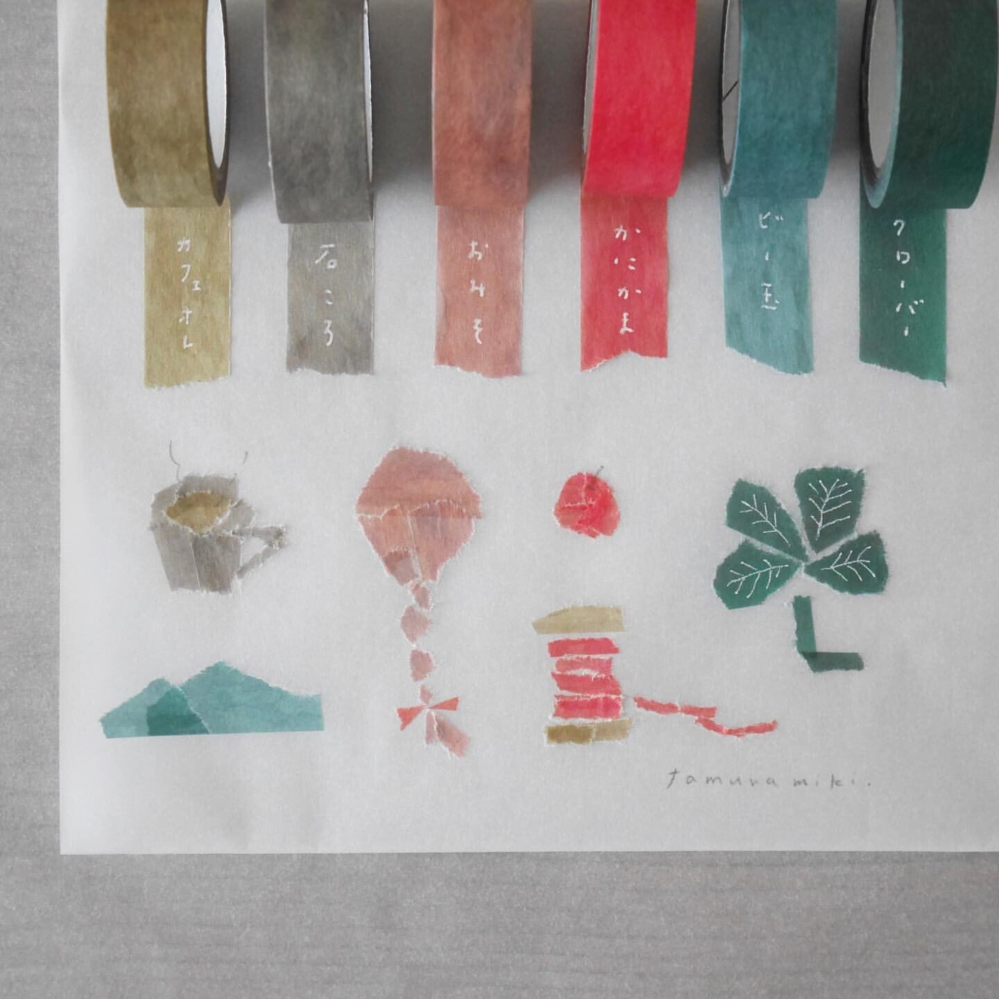 Miki Tamura / Art Washi Tape Set - Life