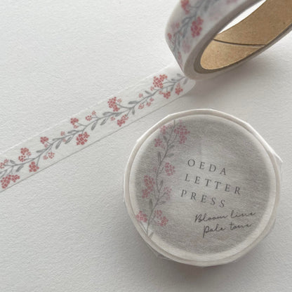 Washi Tape - Bloom Line (pale colors)