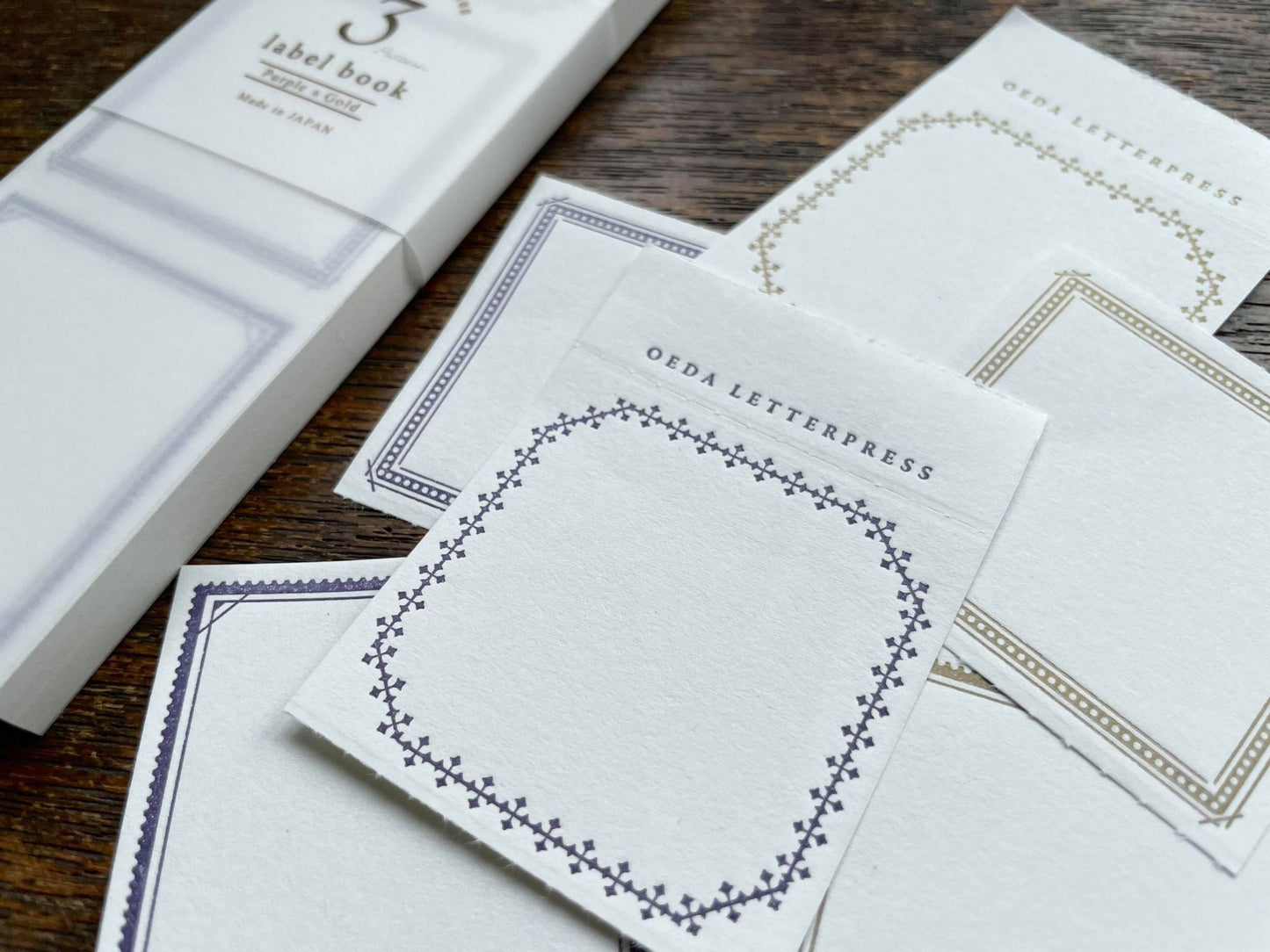 Limited Edition Letterpress 3 Patterns Label Book
