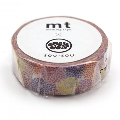 SOU SOU x mt Washi Tape - Chrysanthemum