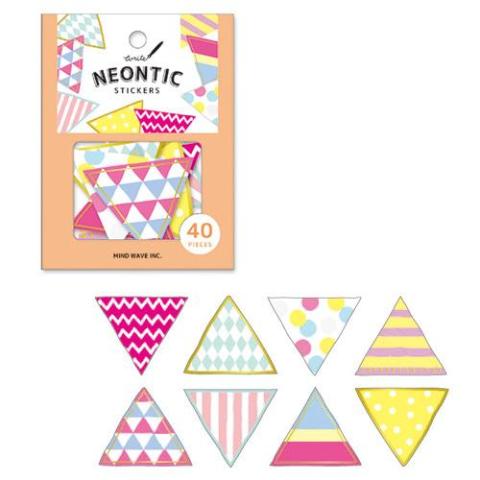 Colorful Triangle Flake Stickers