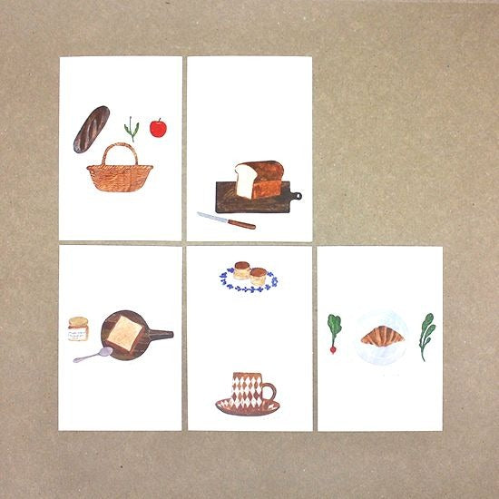 Nishi Shuku Postcard Set - Bread