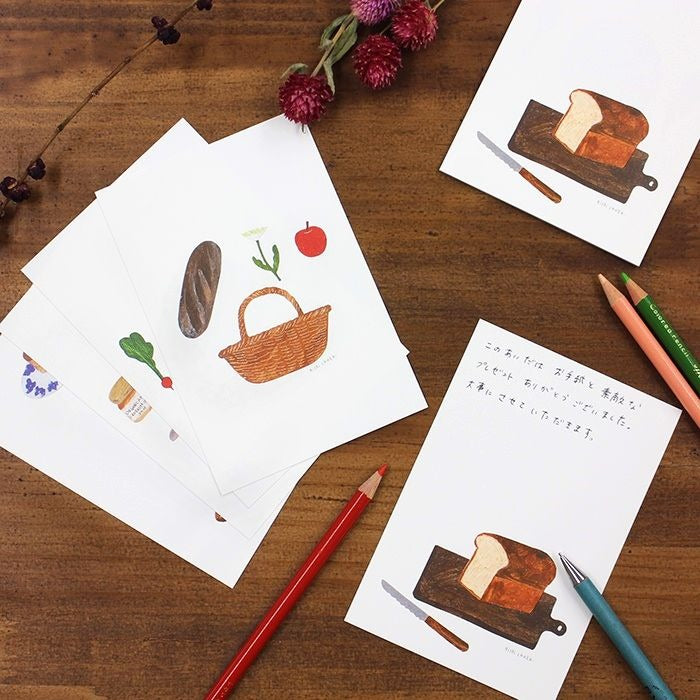 Nishi Shuku Postcard Set - Bread