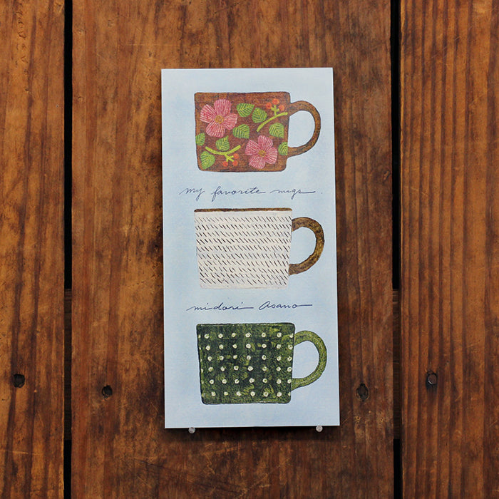 Midori Asano Memo Pad - My Favorite Mugs