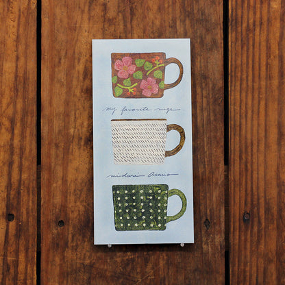 Midori Asano Memo Pad - My Favorite Mugs