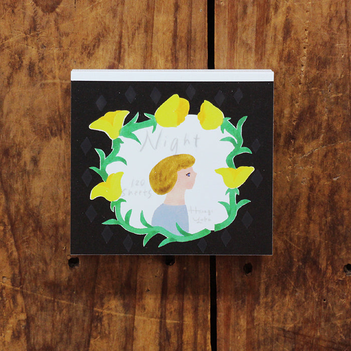 Yuka Hiiragi Square Memo Pad - Night
