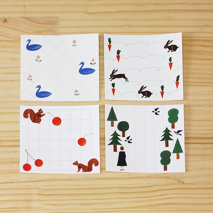 Nishi Shuku Square Memo Pad - Favorite