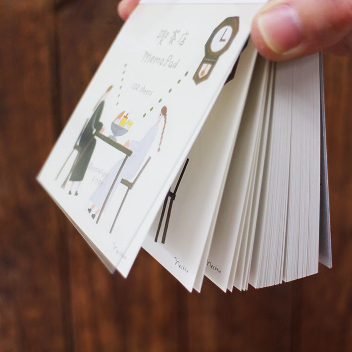 Necktie / Square Memo Pad - Cafe