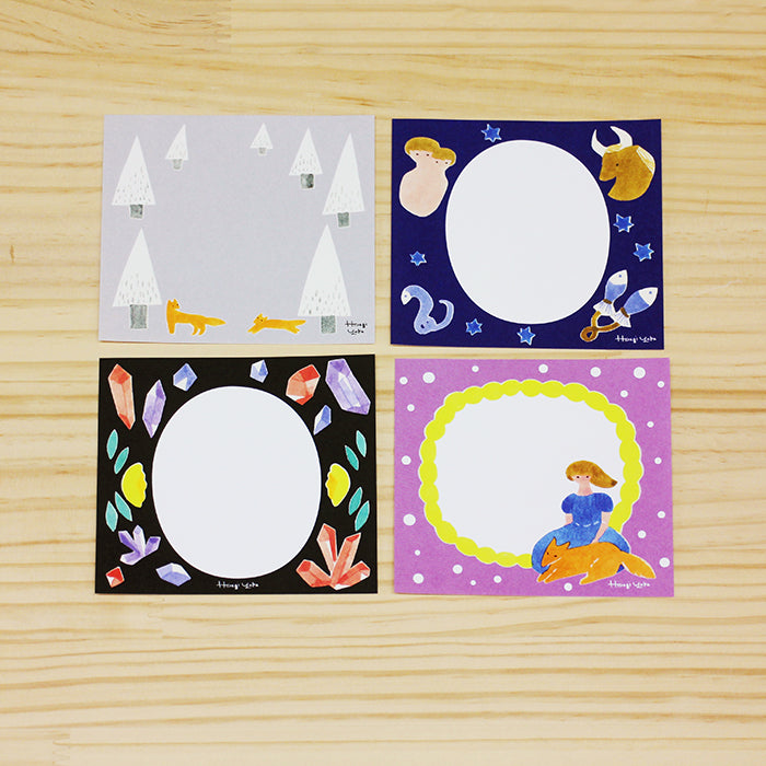 Yuka Hiiragi Square Memo Pad - Night