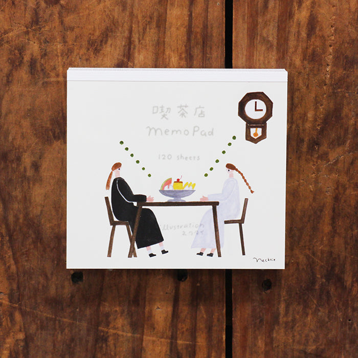 Necktie Square Memo Pad - Cafe