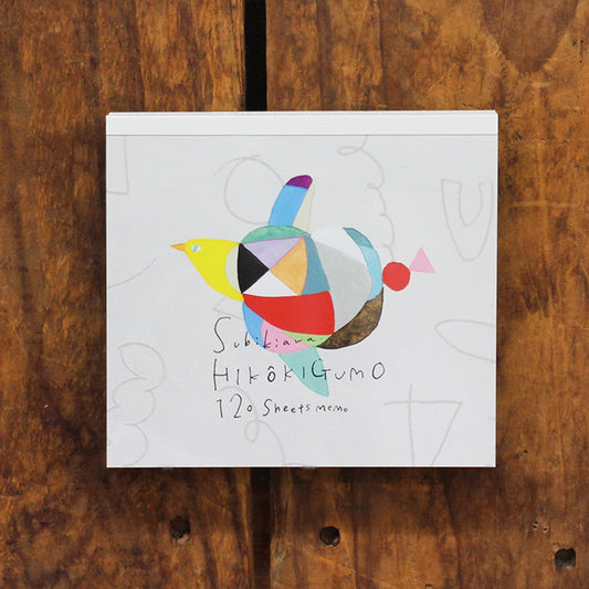 Subikiawa Square Memo Pad - Jet Cloud