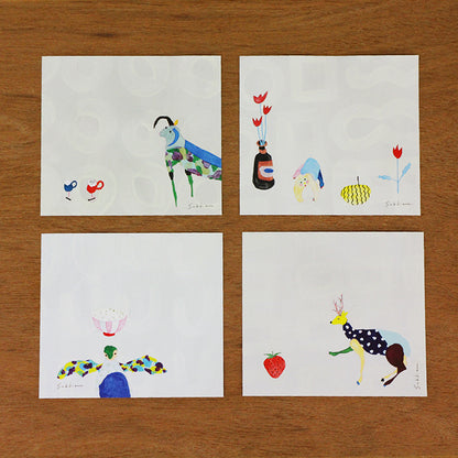 Subikiawa Square Memo Pad - Cafe