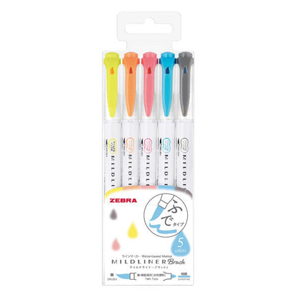 Zebra / Mildliner BRUSH - Shitashimi (5 Colors)