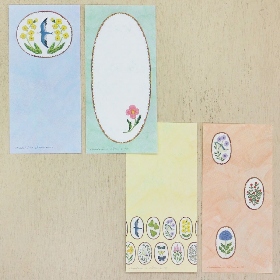 Midori Asano Memo Pad - Birds Song