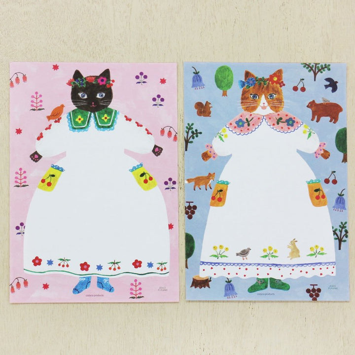 Aiko Fukawa Writing Paper Pad - Cat and Onepiece