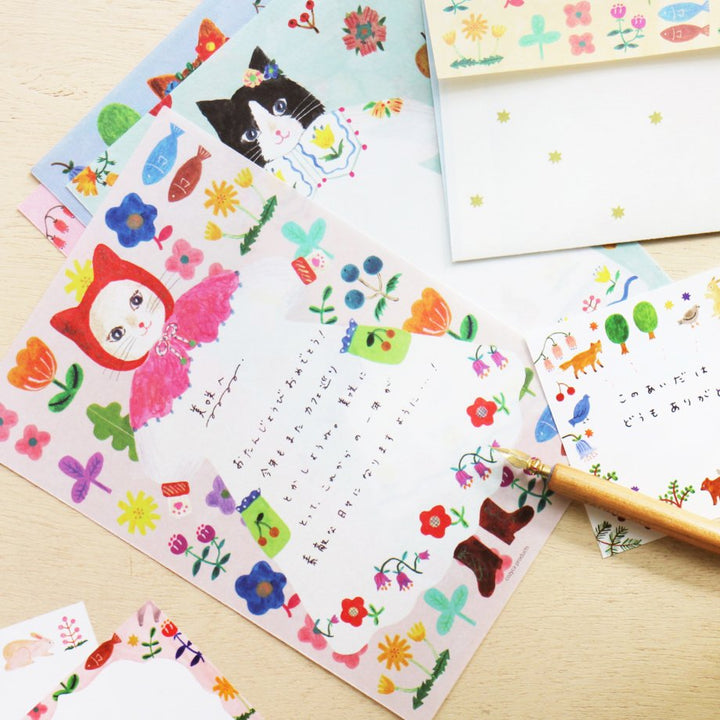 Aiko Fukawa Writing Paper Pad - Cat and Onepiece