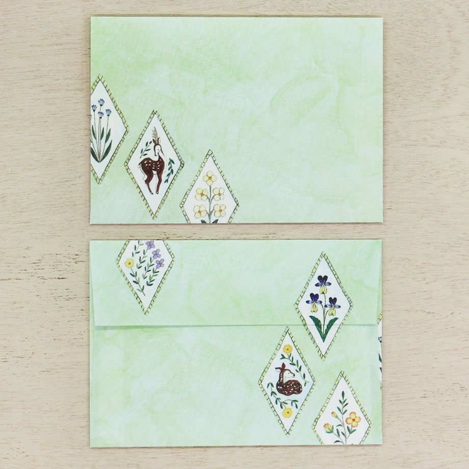 Midori Asano Envelope Set - Deer Dream