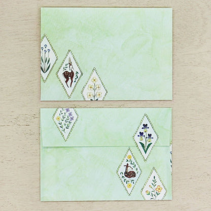 Midori Asano Envelope Set - Deer Dream