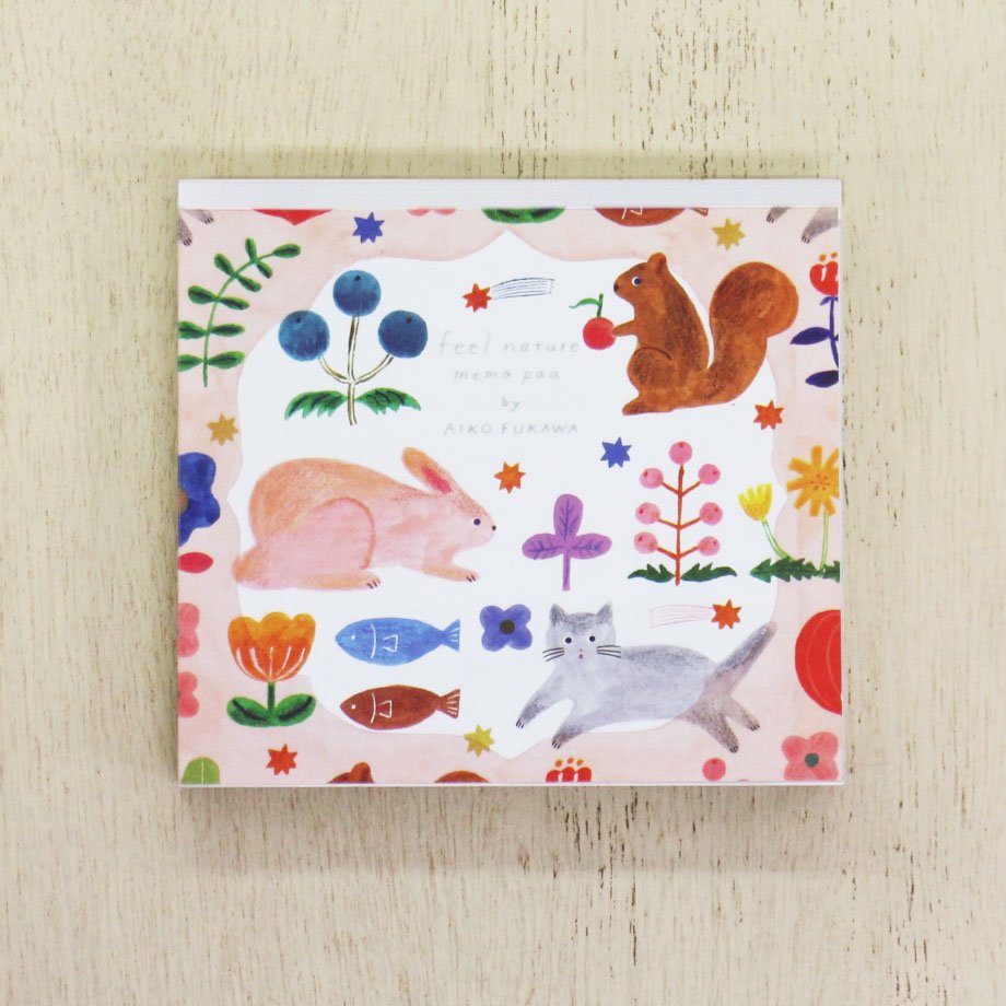 Aiko Fukawa Square Memo Pad - Feel Nature