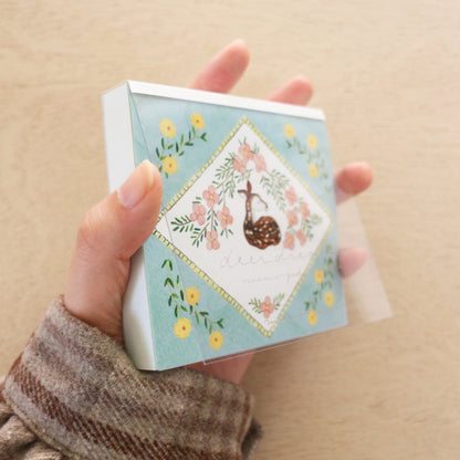 Midori Asano Square Memo Pad - Deer Dream