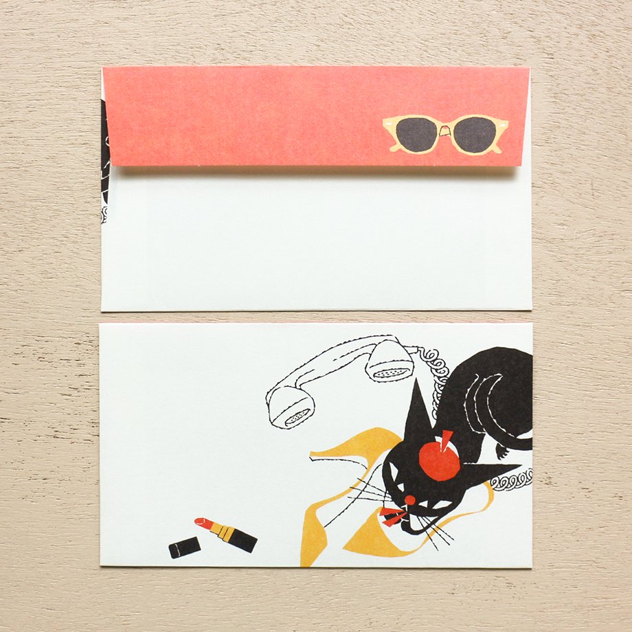 Letter Set - Black Cat Robin