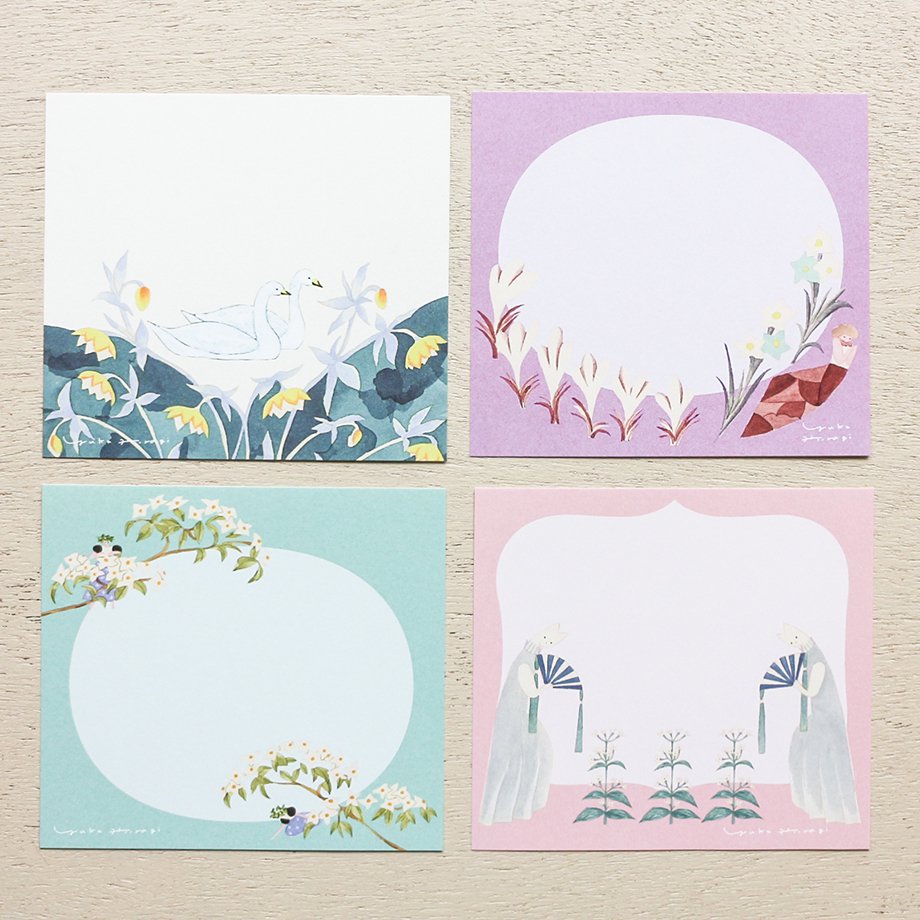 Yuka Hiiragi Square Memo Pad - Dreaming