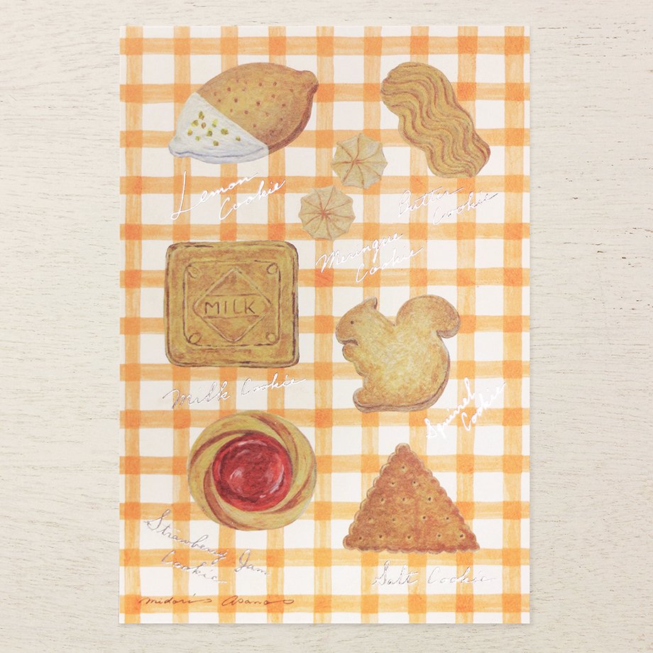 Midori Asano Postcard - Cookies