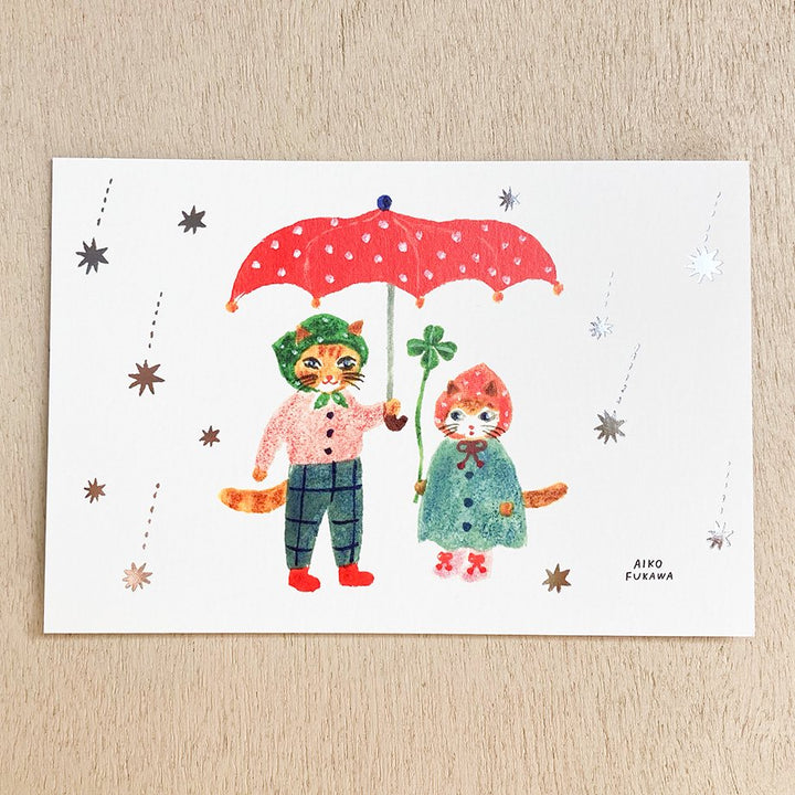 Aiko Fukawa Postcard Set - Raindrops