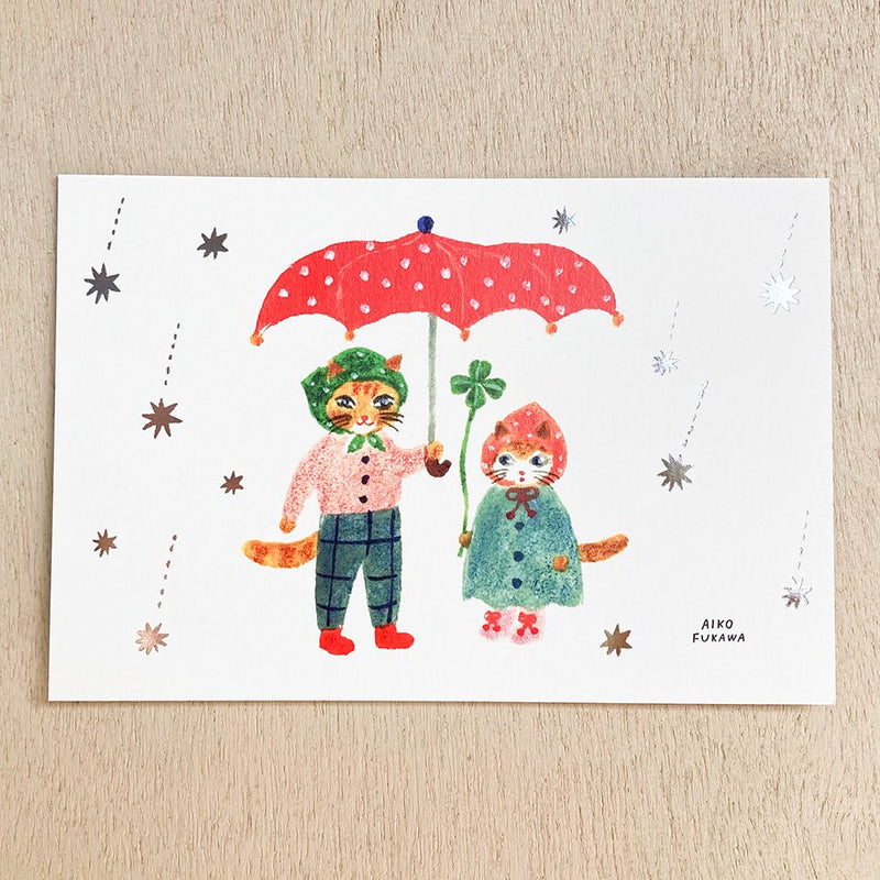 Postcard Set - Raindrops