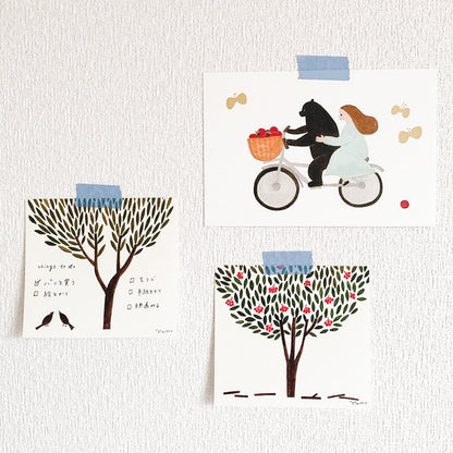 Necktie Postcard - Bicycle