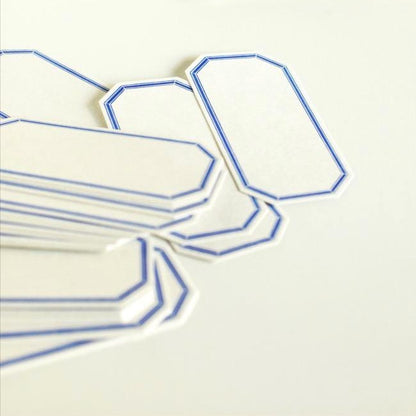 Letterpress Label Card - Octagon