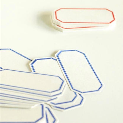 Letterpress Label Card - Octagon