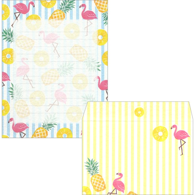Letter Set - Pineapple & Flamingo
