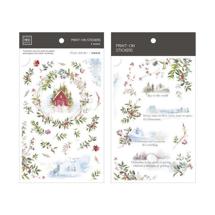 Limited Edition MU Print-on Stickers - Winter Mist Blessing