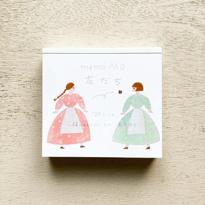 Necktie / Square Memo Pad - Friends