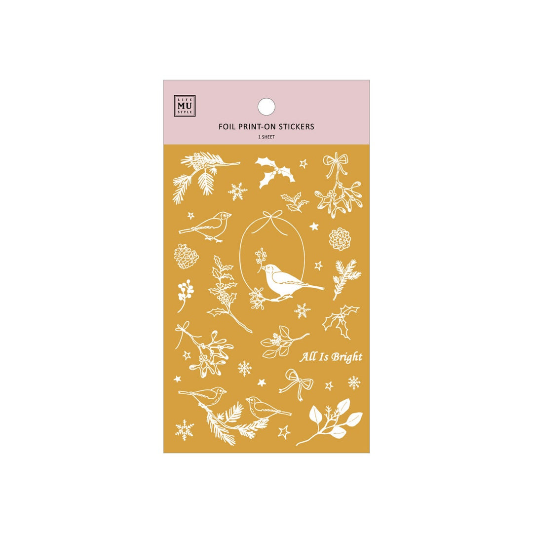 Limited Edition MU Gold Foil Print-on Stickers - Robin's Golden Blessing