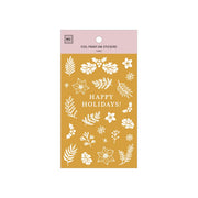 Limited Edition MU Gold Foil Print-on Stickers - Happy Holidays