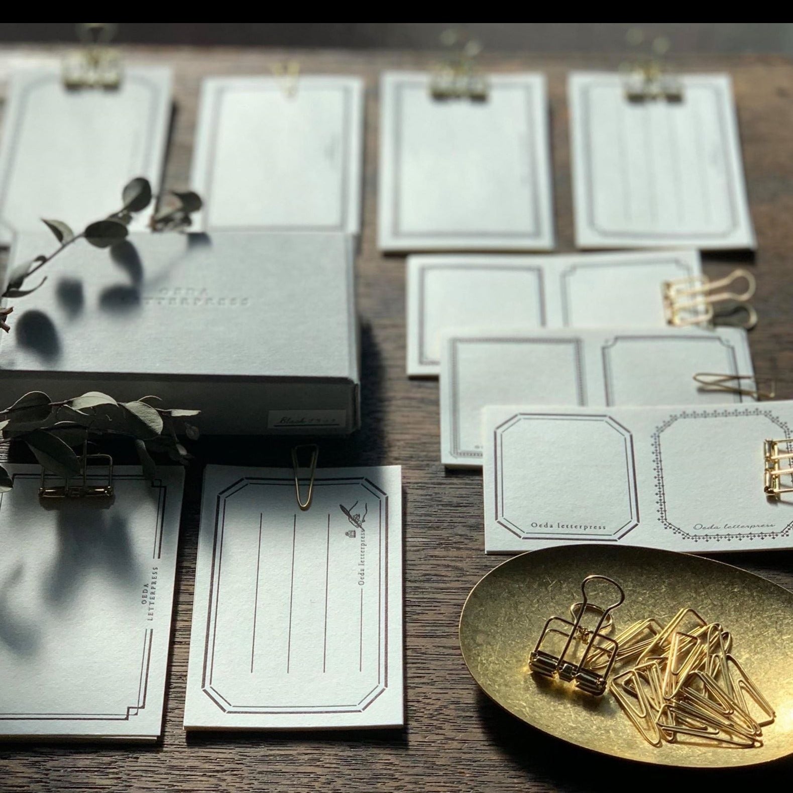 Letterpress Stickers Set