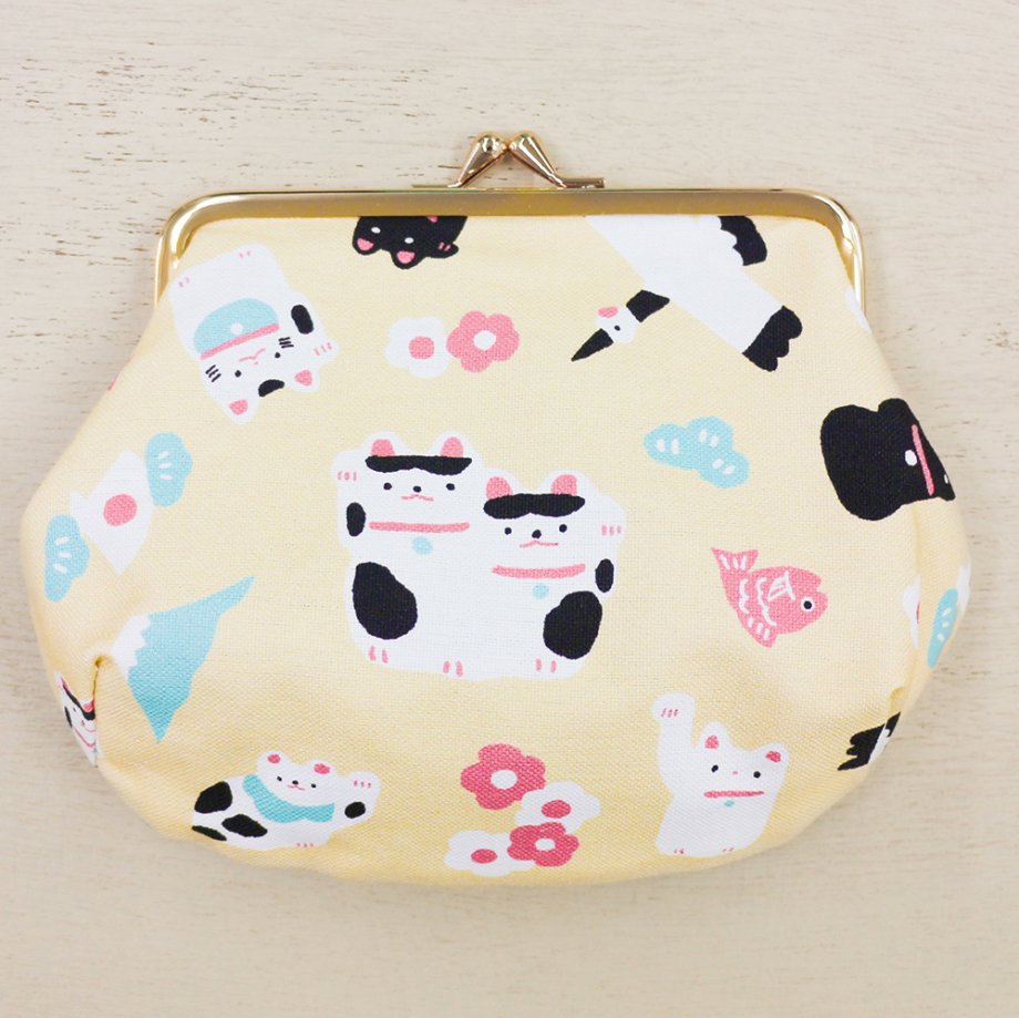 Masao Takahata Pouch - Beckoning Cat