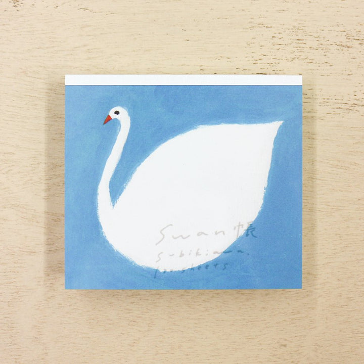Square Memo Pad - Swan