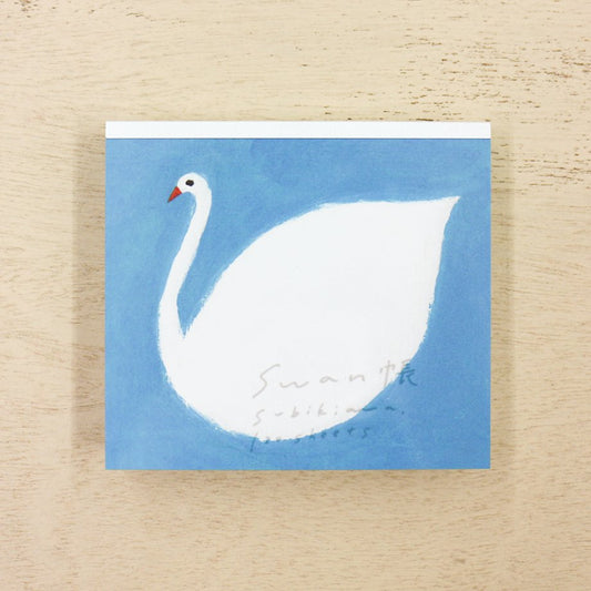 Subikiawa Square Memo Pad - Swan