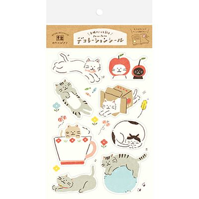 Me Time Stickers Set - Happy Cats