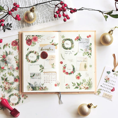 Limited Edition MU Print-on Stickers - Poinsettia