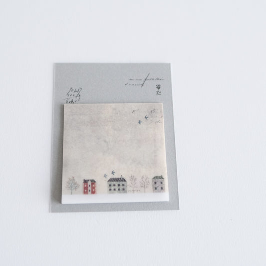 Yohaku / Glassine Sticky Note - Street Corner