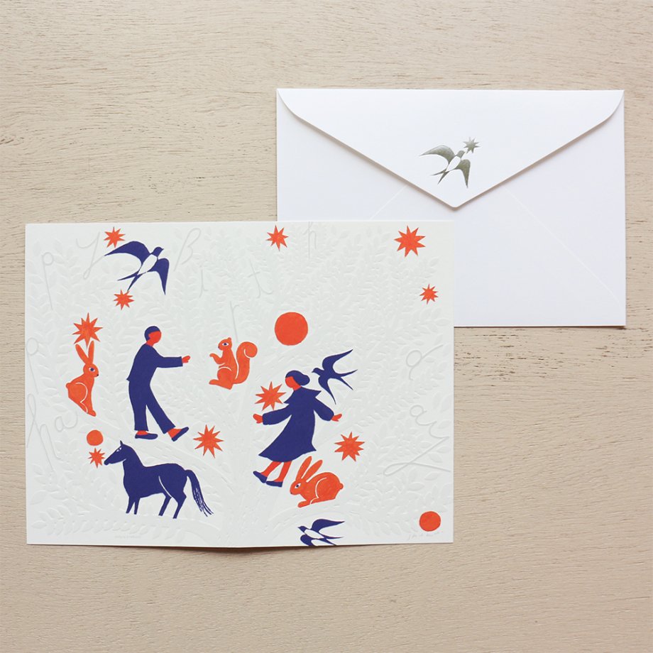 Nishi Shuku Birthday Card - Tree