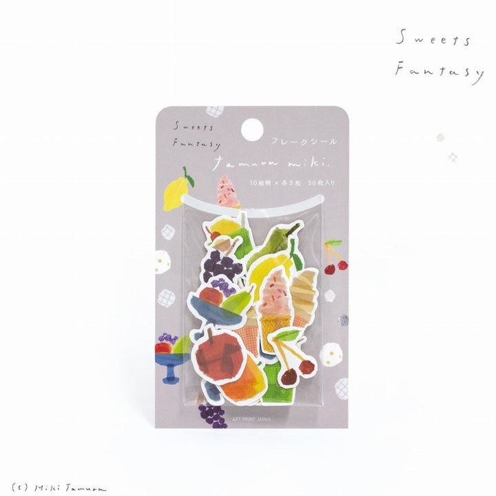 Flake Stickers - Sweets & Fruits