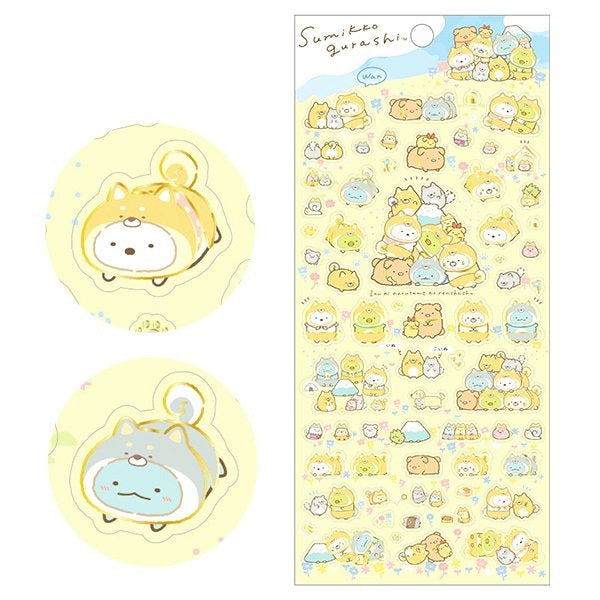 Sumikkogurashi Shiny Stickers - Puppy Sumikko