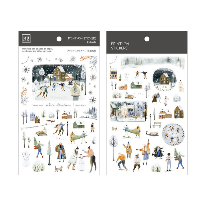 Limited Edition MU Print-on Stickers - Snow Land