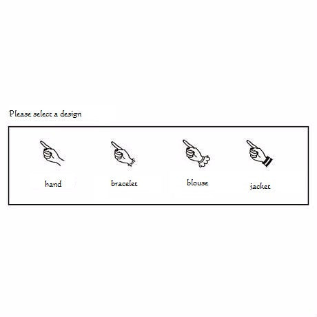Rubber Stamp - Mini Pointing Hand